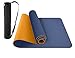 ComFyMat Yoga Mat - Non-Slip Premium TPE Eco-Friendly Workout Mat for Pilates, Meditation - Black/Black (183cm x 61cm x 6mm) with Bonus Waterproof Carry Bag