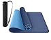 ComFyMat Yoga Mat - Non-Slip Premium TPE Eco-Friendly Workout Mat for Pilates, Meditation - Black/Black (183cm x 61cm x 6mm) with Bonus Waterproof Carry Bag