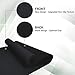 ComFyMat Yoga Mat - Non-Slip Premium TPE Eco-Friendly Workout Mat for Pilates, Meditation - Black/Black (183cm x 61cm x 6mm) with Bonus Waterproof Carry Bag