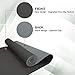 ComFyMat Yoga Mat - Non-Slip Premium TPE Eco-Friendly Workout Mat for Pilates, Meditation - Black/Black (183cm x 61cm x 6mm) with Bonus Waterproof Carry Bag