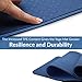 ComFyMat Yoga Mat - Non-Slip Premium TPE Eco-Friendly Workout Mat for Pilates, Meditation - Black/Black (183cm x 61cm x 6mm) with Bonus Waterproof Carry Bag