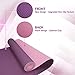 ComFyMat Yoga Mat - Non-Slip Premium TPE Eco-Friendly Workout Mat for Pilates, Meditation - Black/Black (183cm x 61cm x 6mm) with Bonus Waterproof Carry Bag