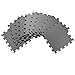 20 Interlocking Floor Tiles Non-Slip Exercise Mat with Border and carrying bag, Exercise Foam Floor Mats for Gyms, Yoga, Outdoor Workouts, Kids,1' x 1'(30cm x 30cm) (BLACK)