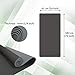 ComFyMat Yoga Mat - Non-Slip Premium TPE Eco-Friendly Workout Mat for Pilates, Meditation - Black/Black (183cm x 61cm x 6mm) with Bonus Waterproof Carry Bag