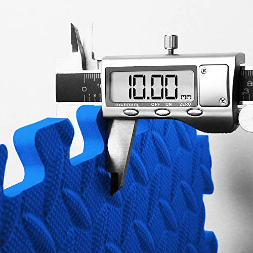 ComFy Mat Gym Flooring Mat, Foam Exercise Mats, Interlocking Puzzle EVA Floor Tiles, Non slip Rubber Cushion For Home Workout, Bonus Adhesives,24"X24"(60x60cm) Blue 44 TILES (176 Square Feet)