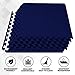 ComFy Mat Gym Flooring Mat, Foam Exercise Mats, Interlocking Puzzle EVA Floor Tiles, Non slip Rubber Cushion For Home Workout, Bonus Adhesives,24"X24"(60x60cm) Blue 44 TILES (176 Square Feet)
