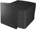 EVA Floor mat 24"X24" -- 60x60x1 cm -- Matt Black (4x Tiles)