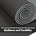 ComFyMat Yoga Mat - Non-Slip Premium TPE Eco-Friendly Workout Mat for Pilates, Meditation - Black/Black (183cm x 61cm x 6mm) with Bonus Waterproof Carry Bag