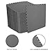 ComFy Mat Extra Thick (2cm) Foam Exercise Mats, Gym Flooring Mat, Interlocking Puzzle EVA Floor Tiles, Non slip Rubber Cushion For Home Workout Black 12 TILES (48 Square Feet)