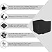 ComFy Mat Extra Thick (2cm) Foam Exercise Mats, Gym Flooring Mat, Interlocking Puzzle EVA Floor Tiles, Non slip Rubber Cushion For Home Workout Black 12 TILES (48 Square Feet)