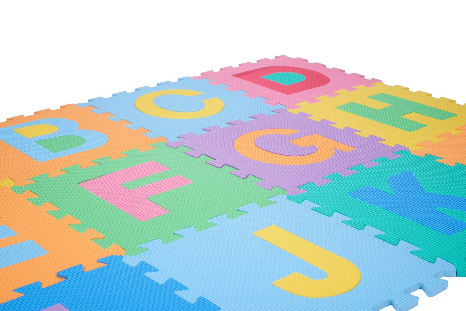 ComFy Mat Baby Playmat - 30cm x 30cm, Multi-Coloured Kids Puzzle EVA Foam Tiles for Play Area, Nursery, Baby's Room, Non-Slip, Waterproof, Easy to Clean (Alphabet+Numbers+Signs)